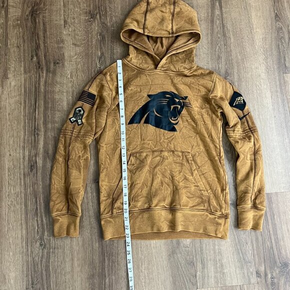 Nike NFL Carolina Panthers Salute to Service 2023 Sideline Brown Hoodie Sz M - Picture 5 of 8